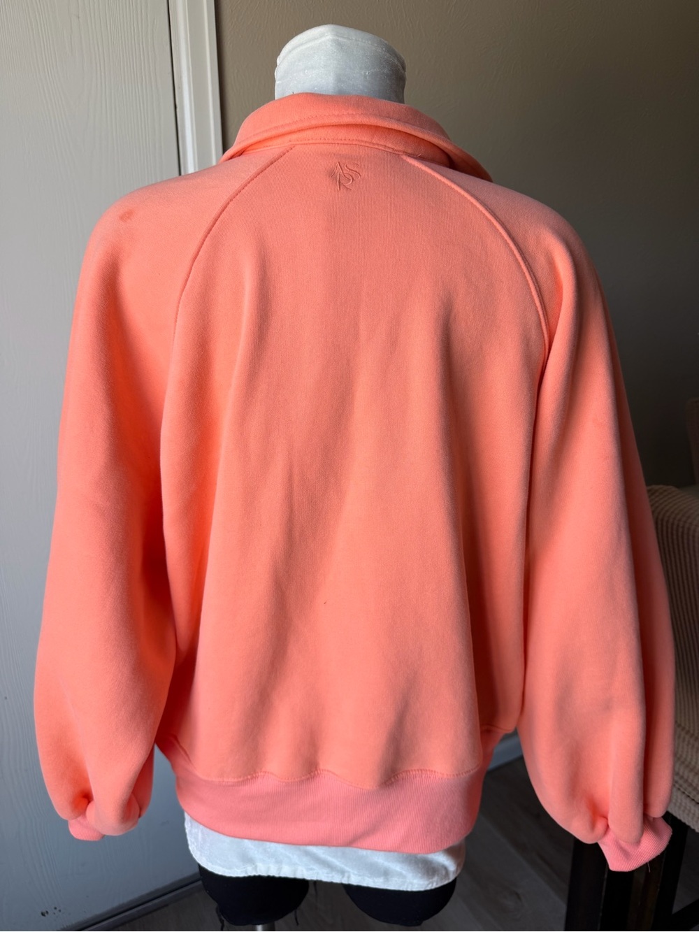 As Revival Women's Oversized Snap-Front Hoodie In Peach Size M View 5